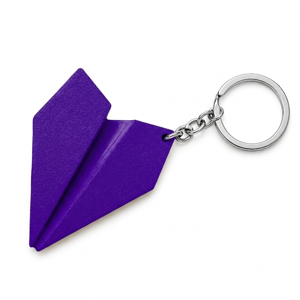 Paper Plane Keychain