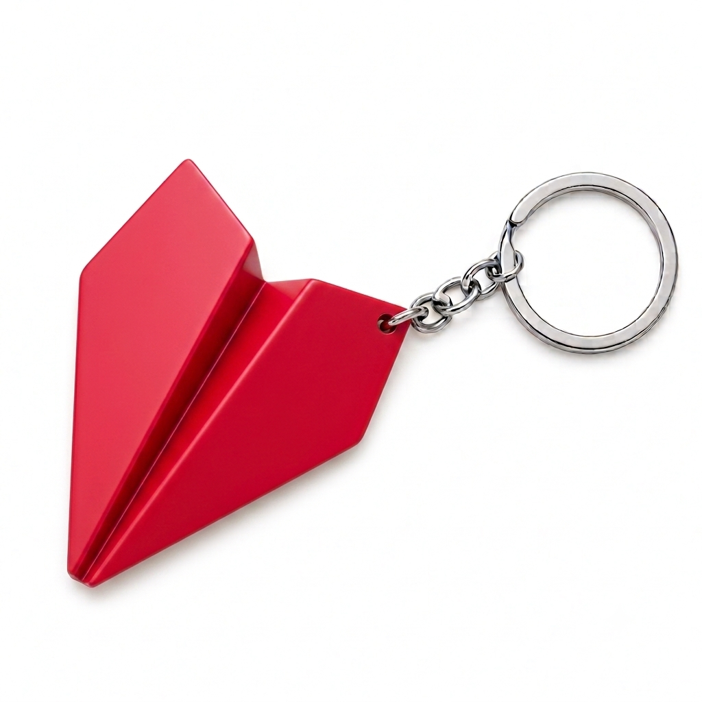 Paper Plane Keychain