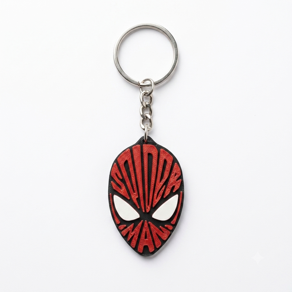 Spider Man Engraved Keychain